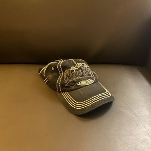 Black white lined rustic New York Hat